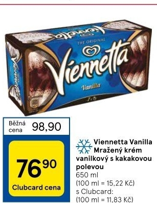 Zmrzlinová roláda Viennetta Algida