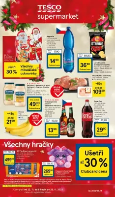 akční leták Tesco 22.11.2023-28.11.2023