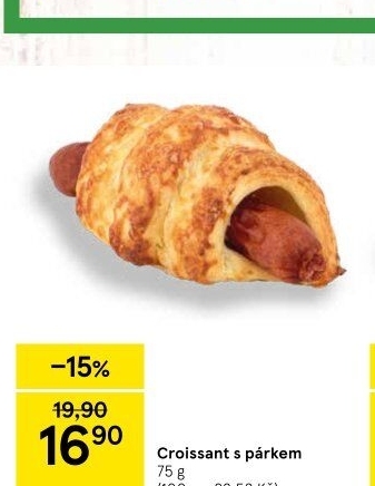 Croissant s párkem