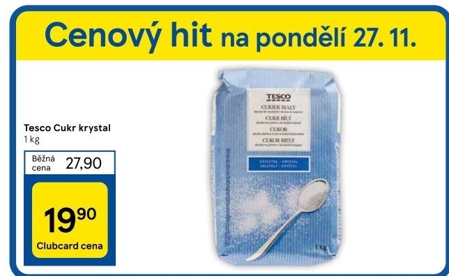 Cukr krystal Tesco