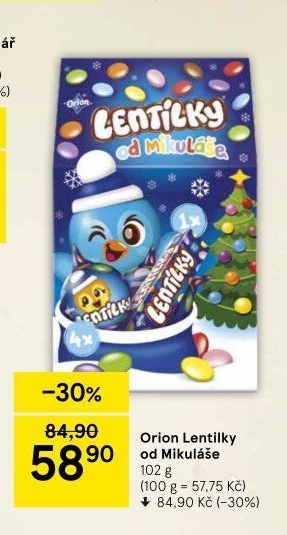 Lentilky Mikulášská nadílka Orion