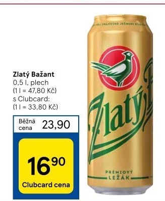 Pivo Zlatý Bažant