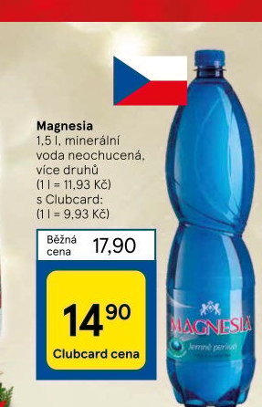 Přírodní voda Magnesia