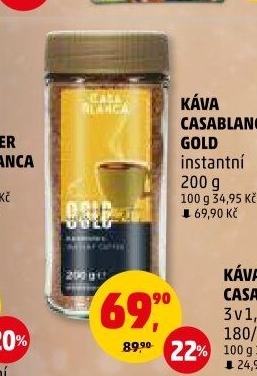 Instantní káva Casablanca Gold