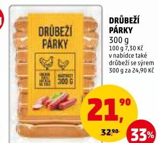Párky drůbeží
