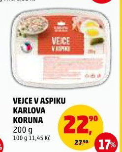 Vejce v aspiku Karlova Koruna