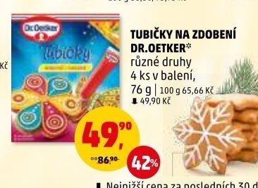 Zdobicí tubičky Dr. Oetker