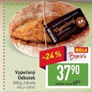 Chléb Vypečený Odkolek