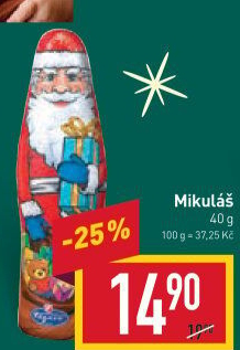 Čokoládový Mikuláš Figaro