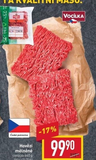 Hovězí mleté maso Vocílka