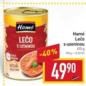 Lečo s uzeninou Hamé - konzerva