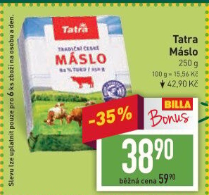 Máslo Tatra