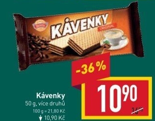 Oplatky Kávenky Sedita