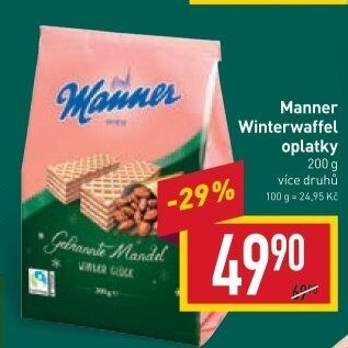 Oplatky Winter Waffel Manner