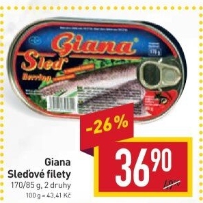 Sleď filety Giana