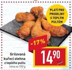 Stehno kuřecí grilované