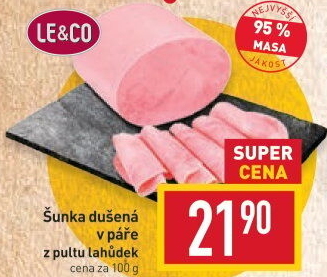 Šunka dušená nejvyšší jakosti LE&amp