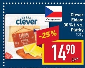 Sýr Eidam 30% Clever