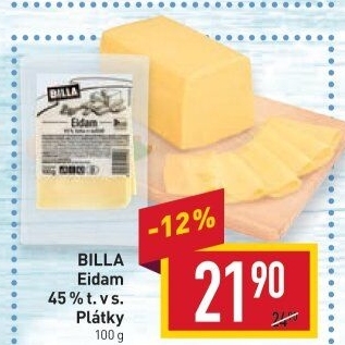 Sýr Eidam 45% Billa