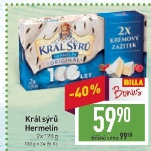 Sýr Hermelín Král sýrů