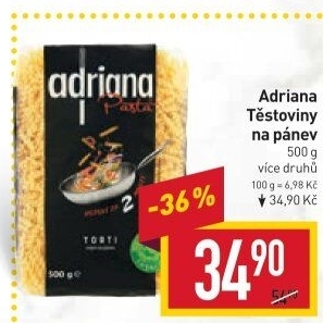 Těstoviny na pánev Adriana