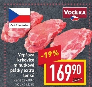 Vepřová krkovice bez kosti Vocílka
