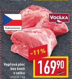Vepřová plec bez kosti Vocílka