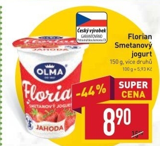Jogurt smetanový Florian Olma