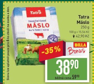 Máslo Tatra