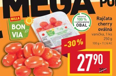 Rajčata cherry Billa Bonvia