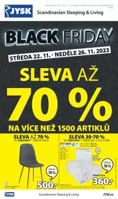 akční leták Jysk 22.11.2023-26.11.2023