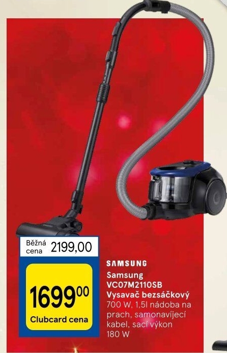 Bezsáčkový vysavač Samsung VC07M2110SB/GE