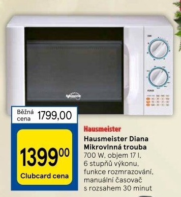 Mikrovlnná trouba TR Diana Hausmeister