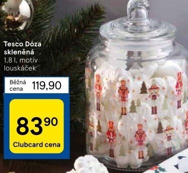 Skleněná dóza Tesco