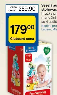 Veselá autíčka baby Clementoni