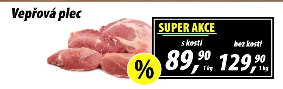 Vepřová plec s kostí