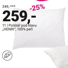 POLŠTÁŘ POD HLAVU „HENRI“