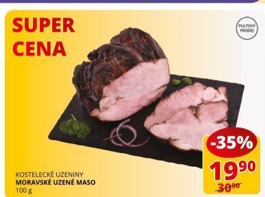 Moravské maso uzené Kostelecké uzeniny