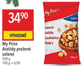 Arašídy pražené My Price