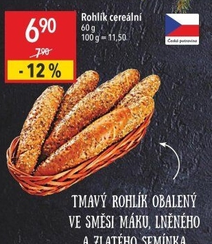 Cereální rohlík