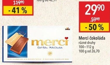 Čokoláda Merci