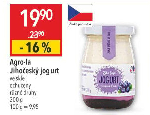 Jogurt ochucený jihočeský Agro-La