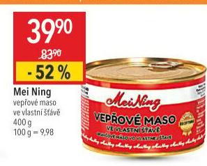 Maso vepřové ve vlastní šťávě Meining