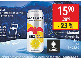 Ochucená voda Mattoni