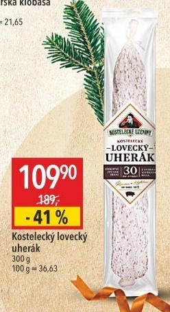 Salám Uherák lovecký Kostelecké uzeniny