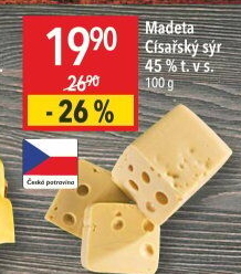 Sýr Císářský 45% Madeta