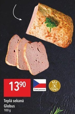 Teplá sekaná Globus