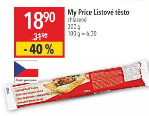 Těsto listové My Price