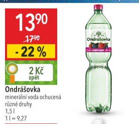 Voda ochucená Ondrášovka