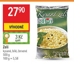 Zelí bílé kysané Efko